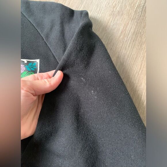 VTG Jerzees Sweatshirt Graphic Crewneck Mocking Bird Wood Pecker Multi Color XL - Picture 5 of 9